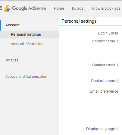 google adsense PIN Verification