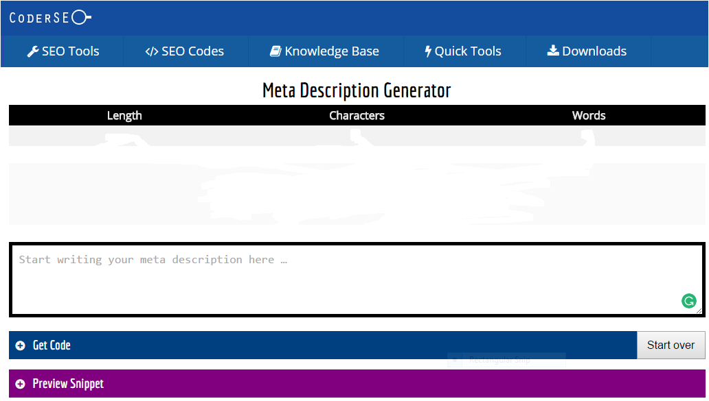 Meta Description generator tool 1