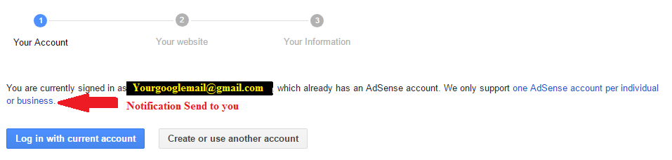 First step to making adsense account