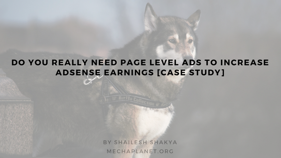 Do you really need Page level ads to increase AdSense earnings [case study]