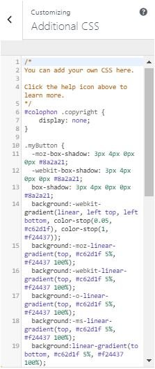 here you CSS code goes in WordPress