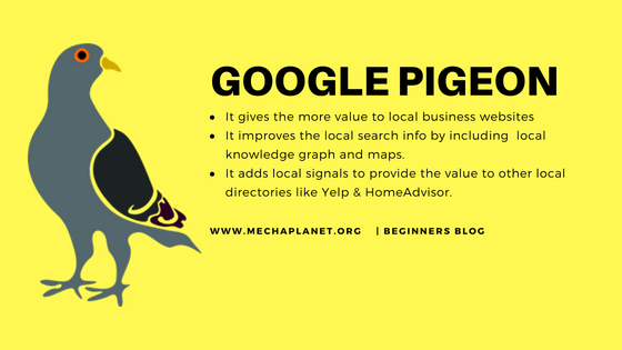 Pigeon Google update