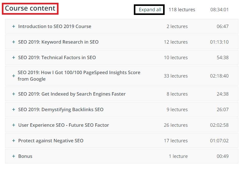 Course content that could be your blog post idea