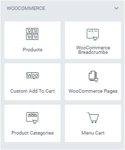 Elementor woo-commerce add-ons