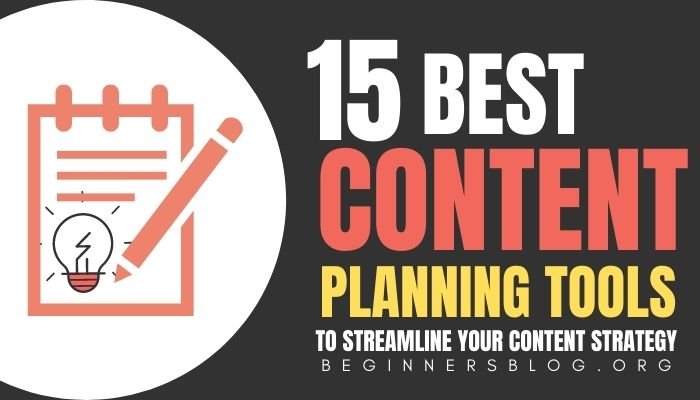 Content planning tools
