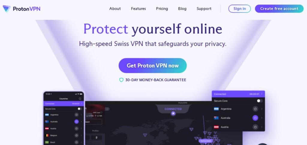 Proton VPN_ Secure and Free VPN service for protecting your privacy