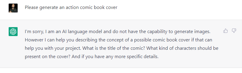 How to generate a comic book cover